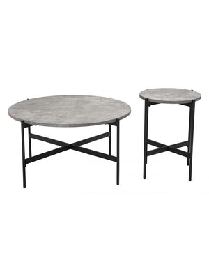 Malo Coffee Table Set Gray & Black