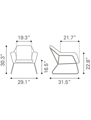 Jose Accent Chair Brown