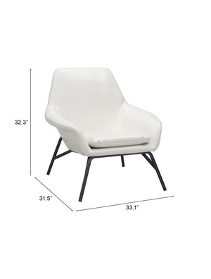 Javier Accent Chair White