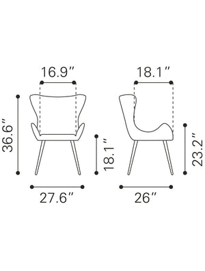 Alejandro Dining Chair Vintage Brown