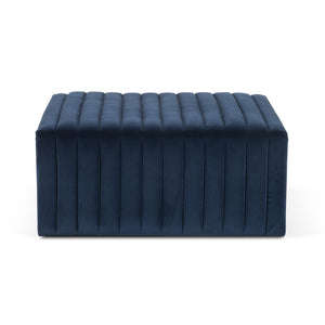 AUGUSTINE 36" OTTOMAN-SAPPHIRE NAVY