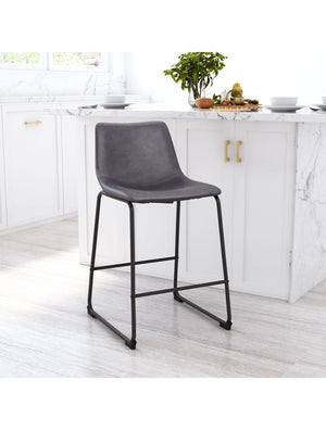 Smart Counter Chair (Set of 2) Charcoal