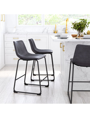 Smart Counter Chair (Set of 2) Charcoal