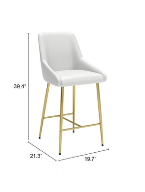 Madelaine Counter Chair White