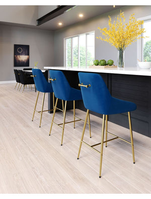 Madelaine Counter Chair Navy