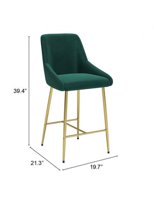 Madelaine Counter Chair Green