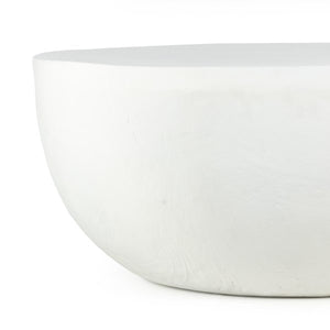 Basil Outdoor Coffee Table-Matte White