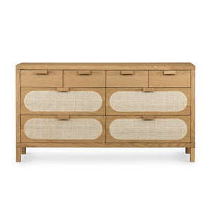 Allegra 8 Drawer Dresser-Natural Cane