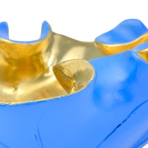 Wrapped Lotus Leaf Lapis Blue Bowl