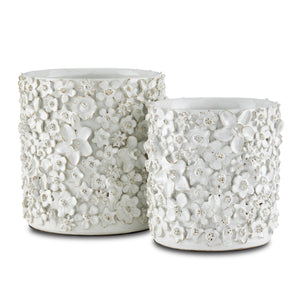 Jessamine White Cachepot