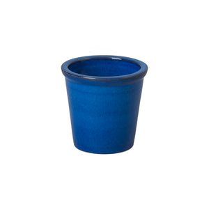 Pail Blue Ceramic Planter - Small