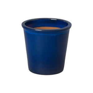 Pail Blue Ceramic Planter - Medium