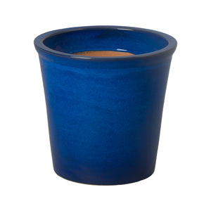 Pail Blue Ceramic Planter - Large