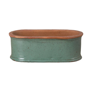 Small Teal Oval Window Box