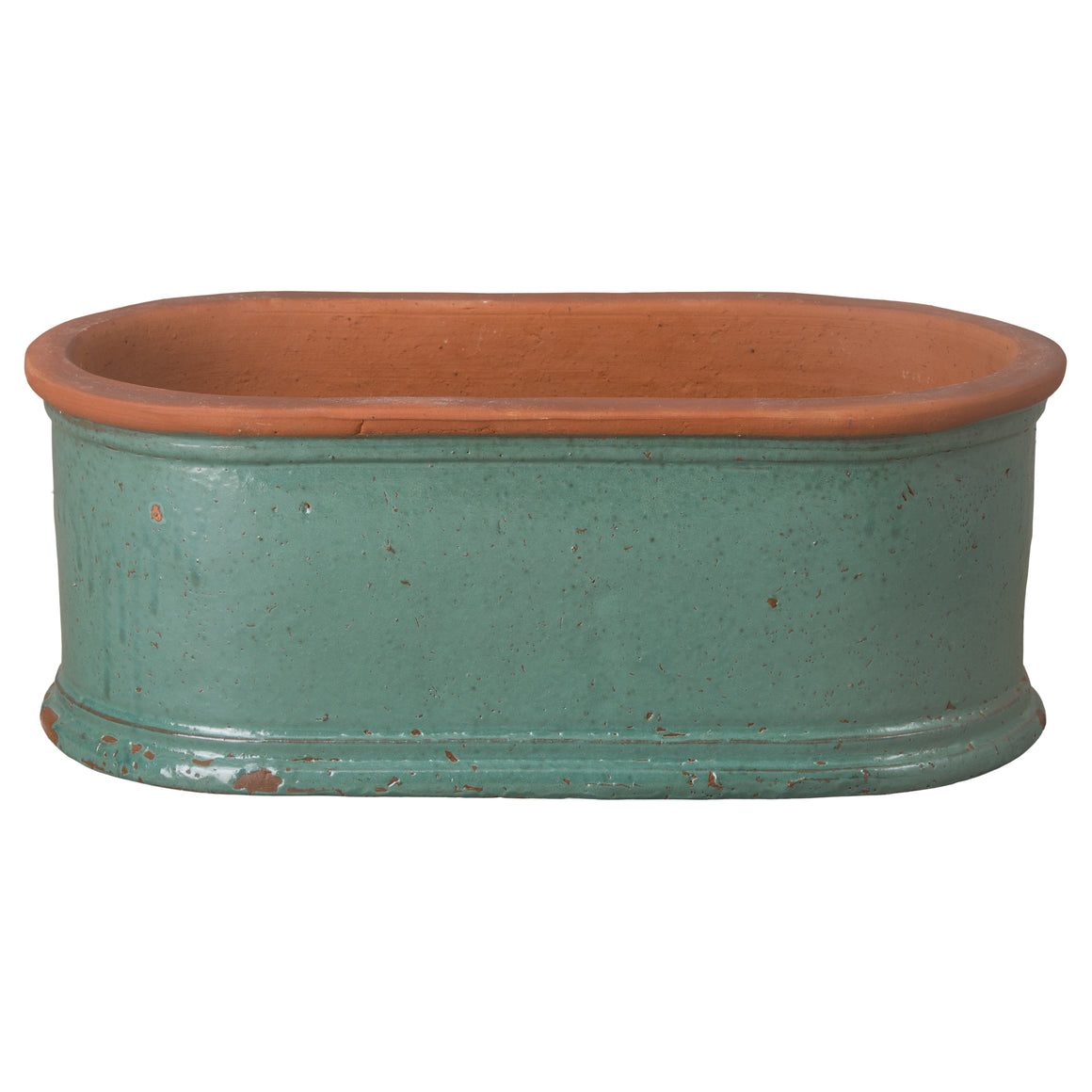 Medium Teal Oval Window Box