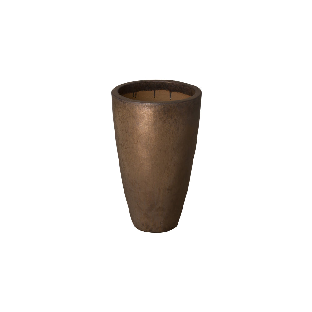 Tall Round Ceramic Planter - Small