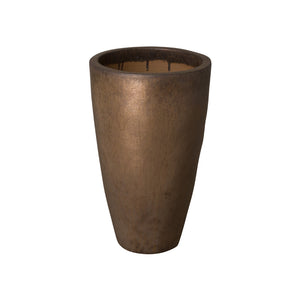 Tall Round Ceramic Planter - Medium