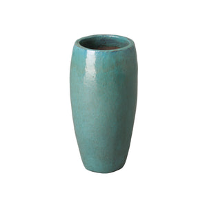 Small Ceramic Jar with a Teal Glaze