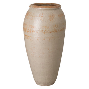 Extra Tall Tropical Sand Ceramic Storage Jar