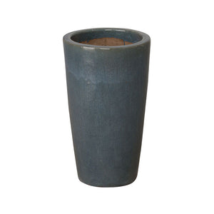 Tall Cylinder Planter - Grey