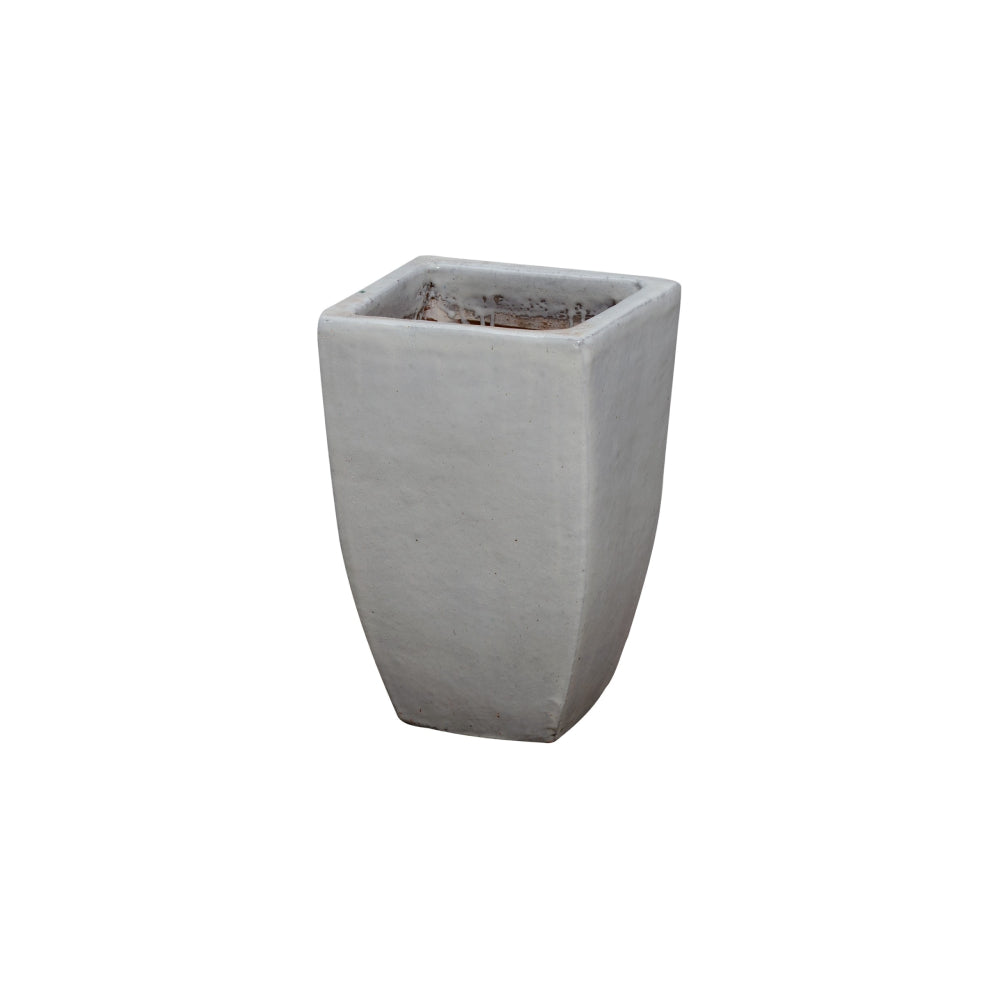square ceramic plant pots Small Tapered Square Ceramic Planter