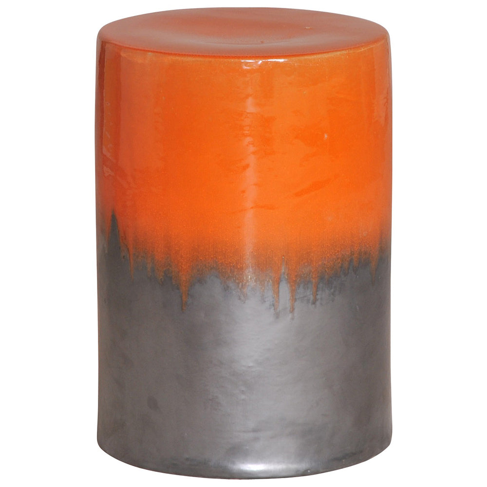 Two-Tone Garden Stool - Orange