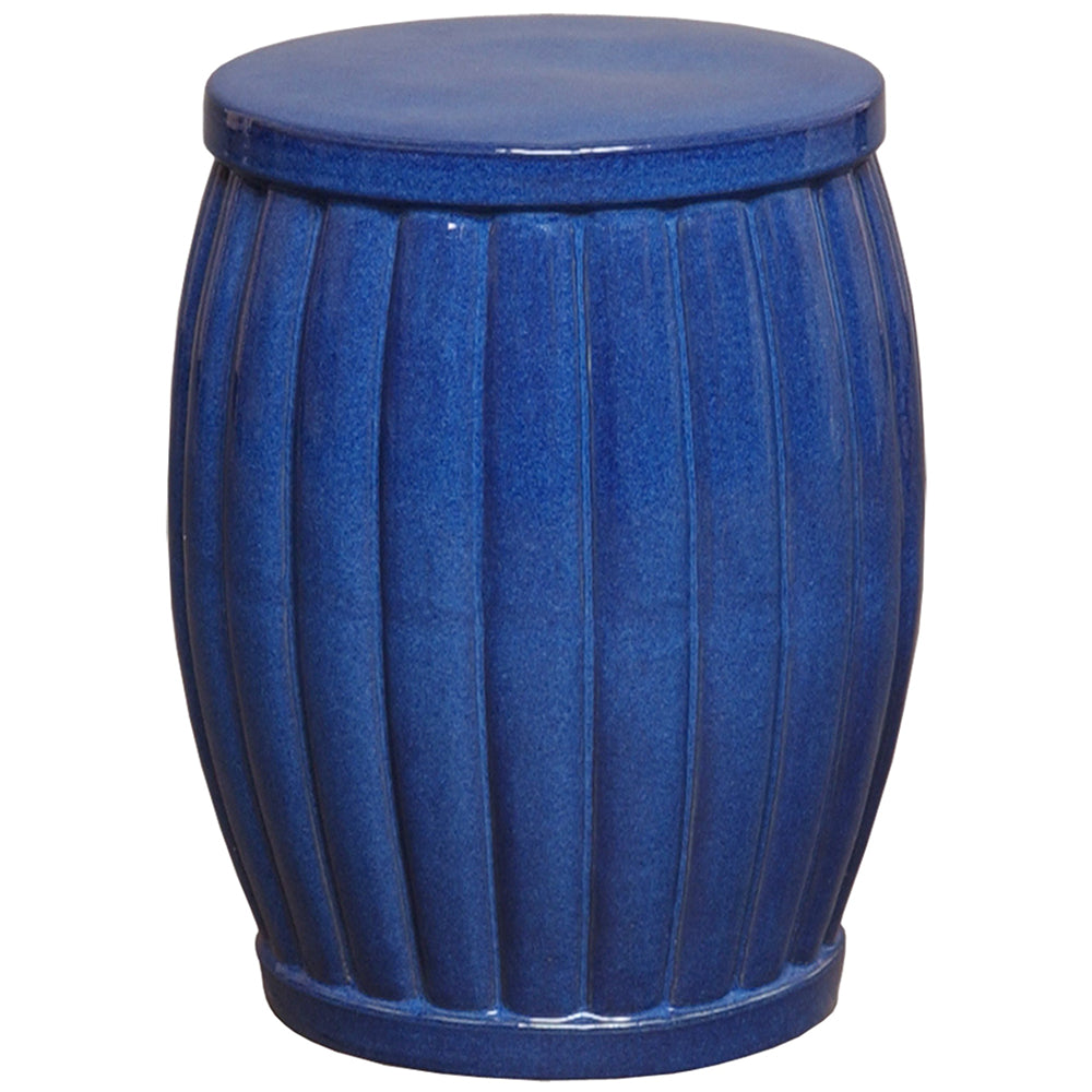 Ridge Garden Stool - Blue