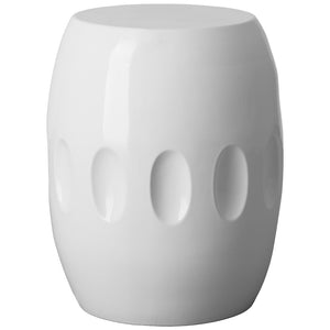 Large Orion Garden Stool - White