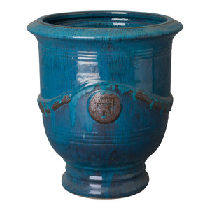 Large Anduze Ceramic Planter – Turquoise