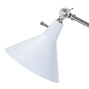 Coastal Living Ibis Task Lamp (Polished Nickel and White)