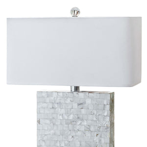 Regina Andrew Square Mother of Pearl Table Lamp with Acrylic Base