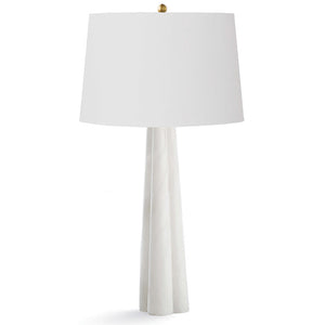 Regina Andrew Large Tapered Alabaster Table Lamp with Linen Shade