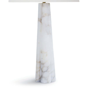 Regina Andrew Large Tapered Alabaster Table Lamp with Linen Shade