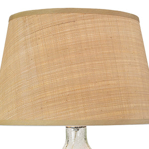 Regina Andrew Seeded Glass Table Lamp with Rattan Shade