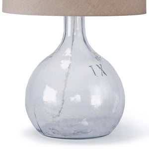 Regina Andrew Recycled Glass Table Lamp with Linen Shade