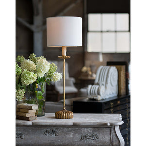 Regina Andrew Clove Stem Buffet Table Lamp with Natural Shade
