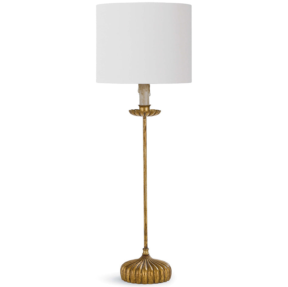 Regina Andrew Clove Stem Buffet Table Lamp with Natural Shade