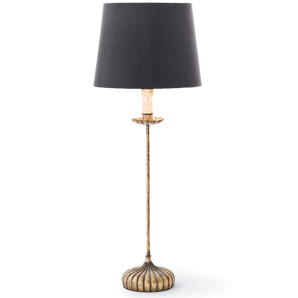 Regina Andrew Clove Stem Buffet Table Lamp with Black Shade