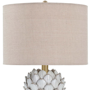 Regina Andrew Ceramic Artichoke Table Lamp with Linen Shade