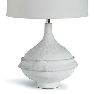Regina Andrew Faux Papier Mache Lamp with Linen Shade