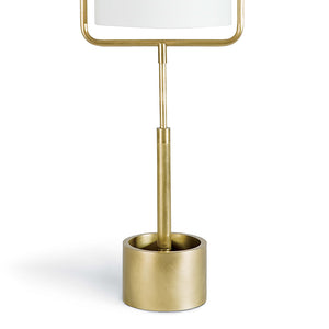 Regina Andrew Geo Rectangle Table Lamp – Natural Brass