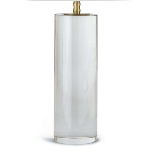 Regina Andrew Crystal Column Table Lamp with Natural Linen Shade