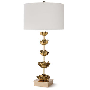 Regina Andrew Gold Leafed Blossoms Table Lamp