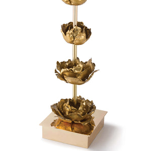Regina Andrew Gold Leafed Blossoms Table Lamp