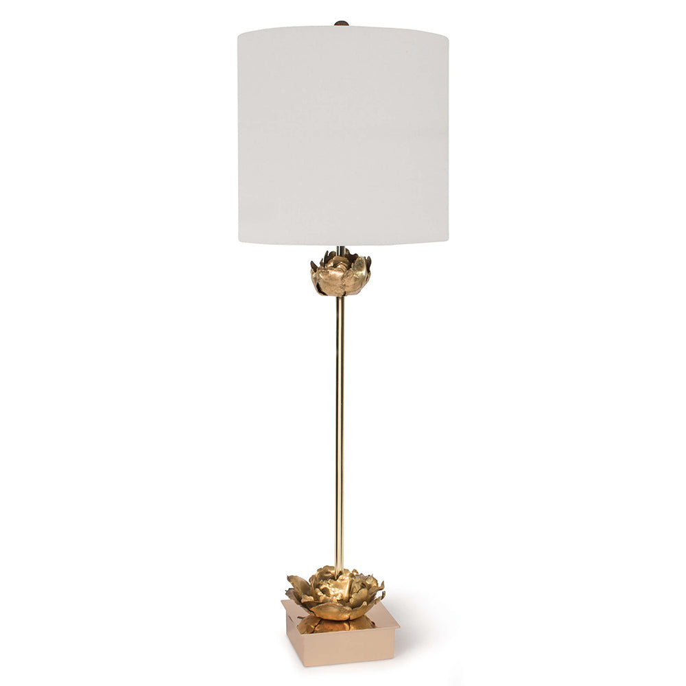Regina Andrew Gold Leafed Blossoms Buffet Table Lamp