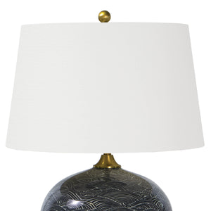 Harbor Ceramic Table Lamp (Black)