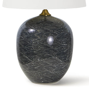 Harbor Ceramic Table Lamp (Black)