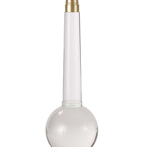 Regina Andrew Crystal Sculpture Table Lamp with Linen Shade