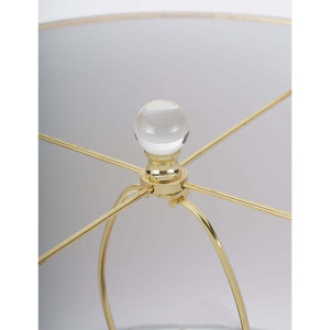 Regina Andrew Crystal Sculpture Table Lamp with Linen Shade