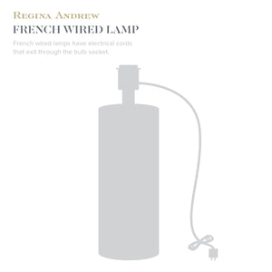 Regina Andrew Crystal Sculpture Table Lamp with Linen Shade